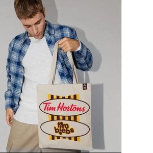 Justin Bieber x Tim Hortons Tote Bag ~ NWT ~ BRAND NEW IN PACKAGE Collectible